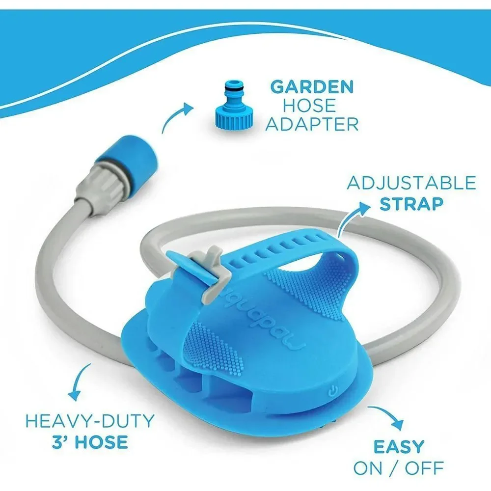 Aquapaw Equine Grooming Tool for Large Animals and Extra-Large Dogs - 3-in-1